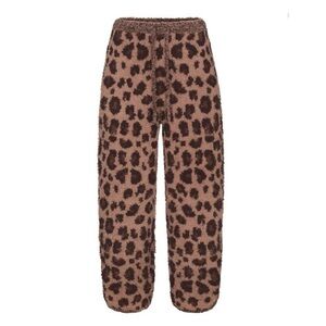 SKIMS Fairisle KIDS Jogger Sienna Leopard Print Size 6/7